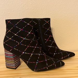 Betsey Johnson Kassie Beaded Dress Booties